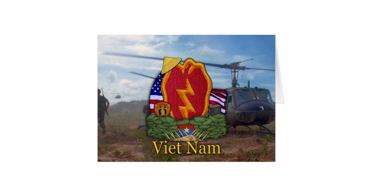 Army 25th Infantry Division Vietnam War Vets Card Zazzle