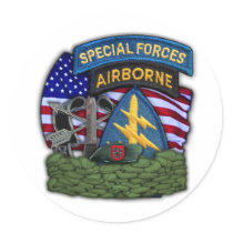 army 7th Special Forces Green Berets veterans Stic Sticker
