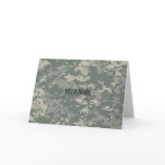 Army ACU Camouflage (Customizable) Card
