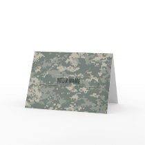 Army ACU Camouflage (Customizable) Card