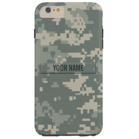 Army ACU Camouflage Customizable Tough iPhone 6 Plus Case