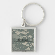 Army ACU Camouflage (Customizable) Keychains