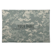 Army ACU Camouflage (Customizable) Placemat