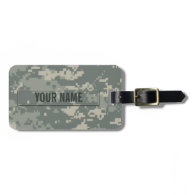 Army ACU Camouflage Customizable Tags For Bags