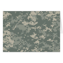 Army ACU Camouflage Greeting Card
