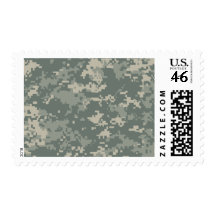Army ACU Camouflage Postage Stamp