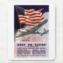 Army Air Corps Recruiting Poster Mousepad