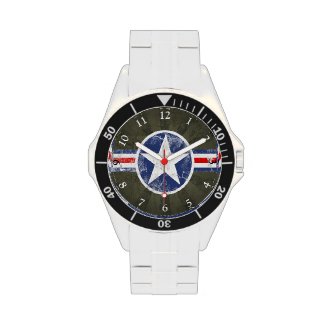 Army Air Corps Vintage Star Patriotic Wristwatch