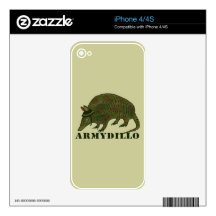 Army Armadillo Item Decals For iPhone 4