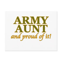 Army Aunt and Proud of It Postcards