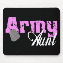 Army Aunt Mouse Pads