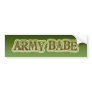 Army Babe Bumper Sticker