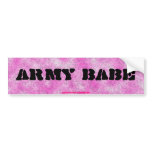 Army Babe-Pink Camouflage Bumper Sticker bumper stickers
