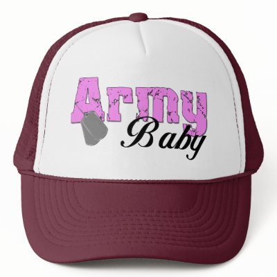 Army Baby Trucker Hats by militaryarmy