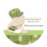 ARMY BABY MILITARY Baby Shower Favor Sticker