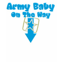 Army Baby On The Way (blue) t-shirts by MilitaryMommyShop Army Baby On The Way (blue) t-shirts