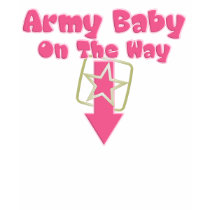 Army Baby On The Way (pink) t-shirts by MilitaryMommyShop Army Baby On The Way (pink) t-shirts