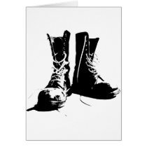 Army Boots Greeting Cards