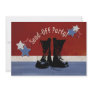 Army Boots Send-Off Party Personalized Invite