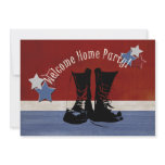 Army Boots Welcome Home Party Custom Invite