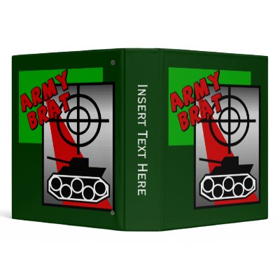 Army Brat Avery Binder by july4thtshirts
