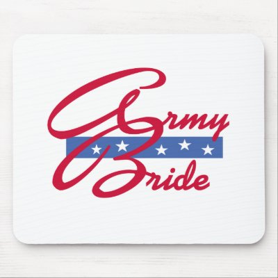 Army Bride mousepads