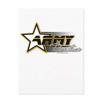 Army Brother Postcard by rangewalkdepot