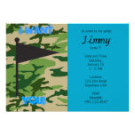 Army Camo Birthday Announcements