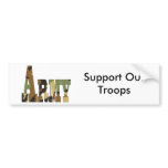 Army camouflage bumper sticker