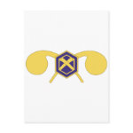 Army Chemical Corps Insignia Postcard