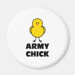 Army Chick Refrigerator Magnet