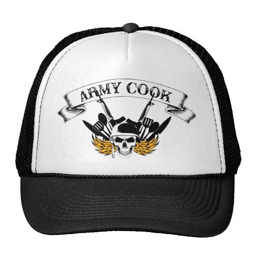Army Cook Trucker Hats