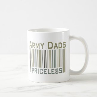 Army Dads Priceless Bar Code mug