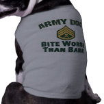 Army Dog, skull and crossbones Pet Tee Shirt