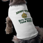 Army Dog, skull and crossbones Doggie T Shirt