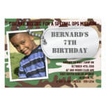 Army Dog Tag Birthday Invitation