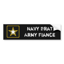 Army Fiance Bumper Sticker