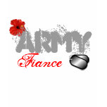 Army Fiance w/ dog tags t-shirts