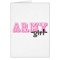 ARMY Girl - Jersey Style Greeting Cards