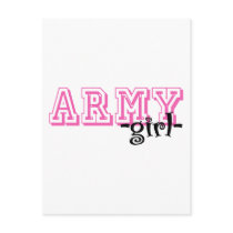 ARMY Girl - Jersey Style Post Cards