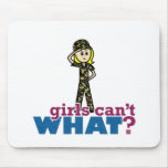 Army Girl Recruit Mousepads