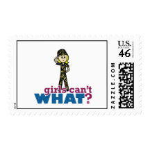 Army Girl Recruit Postage Stamps