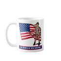 ARMY GIRL WITH FLAG mugs by nassosvakalis ARMY GIRL WITH FLAG mugs