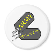 Army Girlfriend 99 Refrigerator Magnets