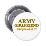 Army Girlfriend and Proud of It Button