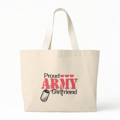 Army Girlfriend Tote Bag by hooah_designs