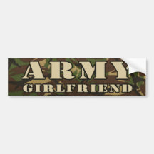 Army GirlFriend Bumper Sticker