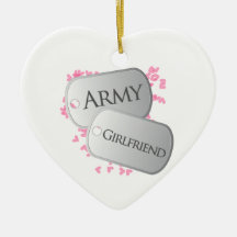 Army Girlfriend Christmas Ornament