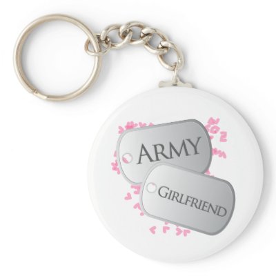 Army Girlfriend Dog Tags Key Chains by militaryloveshop