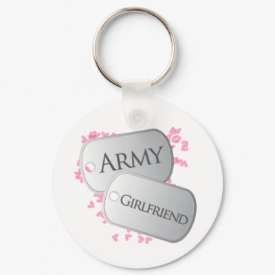 Army Girlfriend Dog Tags Key Chains by militaryloveshop